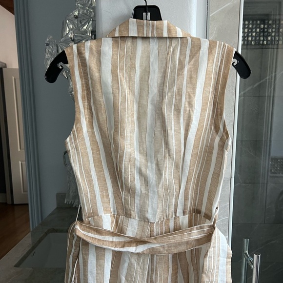 Cult Gaia Sybil Striped Jumpsuit Natural Multi Stripe - Picture 8 of 12